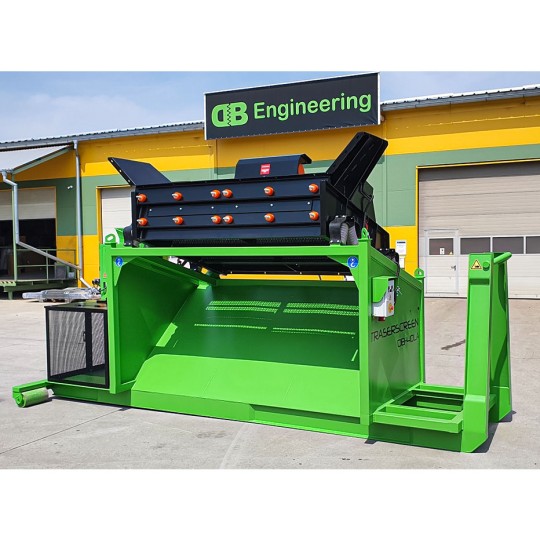 Équipement de criblage DB ENGINEERING transportable pour camion ampliroll