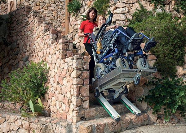 Domino People - Monte-escalier à chenillette pour personnes âgées et handicapées - 400 kg - Zonzini_3
