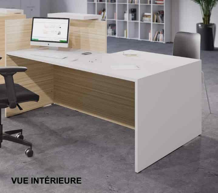 Banque d'accueil 50-50 - PMR - 180 cm - Fabrication française - Garantie 5 ans_3