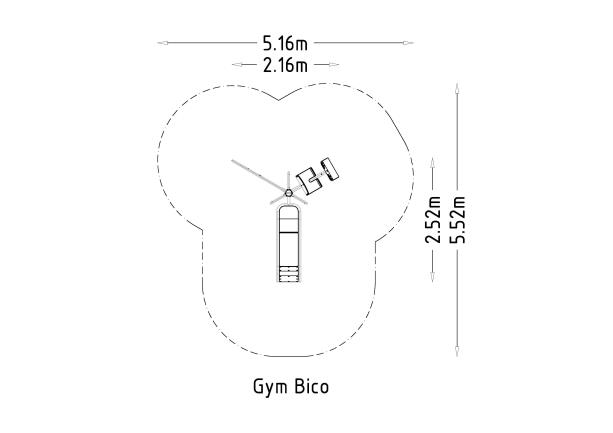 Équipement de fitness extérieur - Station multi-fitness Gym Bico - 8038031-2 - HAGS_3