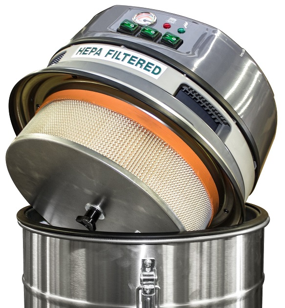 Aspirateur industriel TV-201 (DT) MFS HEPA Ordloc-652 - récupération sécuritaire des poussières combustibles sans risque d'explosion_3