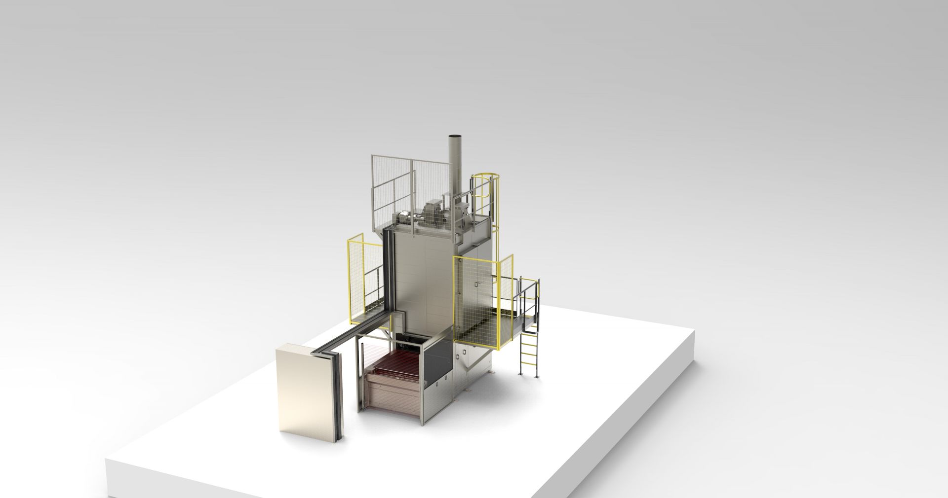 Tunnel de traitement thermique à balancelles - grands volumes, turbo-convection, conformités AMS 2750D, Nadcap, ATEX_3
