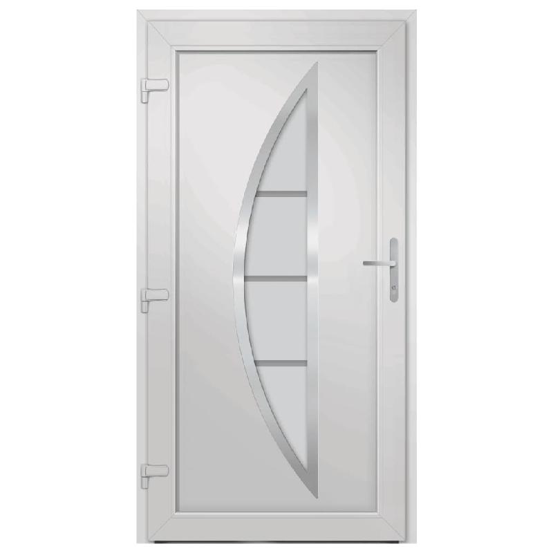Vidaxl porte d'entrée anthracite 108x208 cm pvc 3187878_3