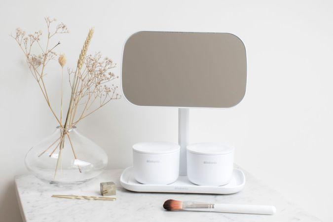 Miroir Brabantia ReNew avec Plateau de Rangement - Blanc - UGS280726_3