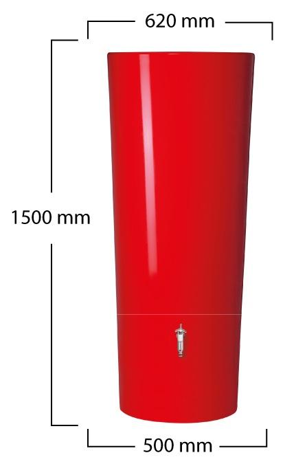 Réservoir color - 350 L - Tomato - récupérateur d'eau de pluie_3
