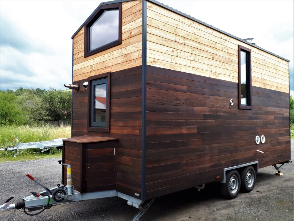 Tiny house Lugano Quadrapol 19,5 m² - avec mezzanine, toit en bac acier et cuisine en chêne massif_3