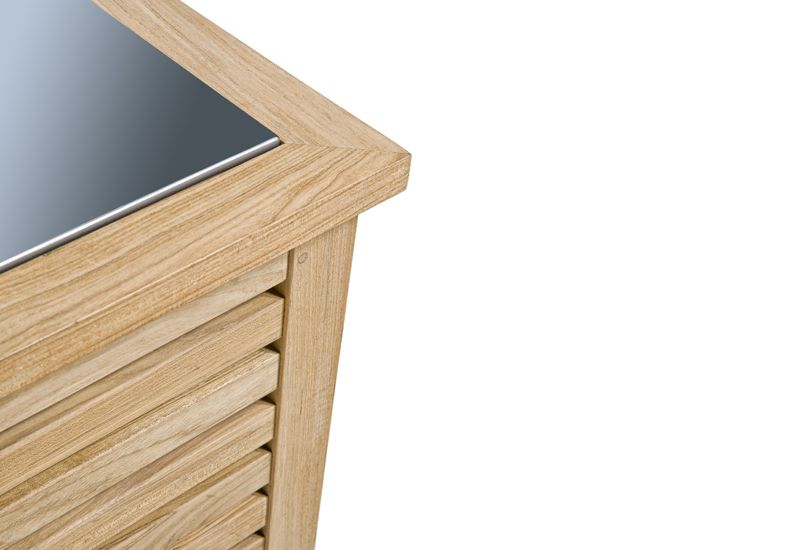 Wellspring litter - Poubelle publique en teck - 23