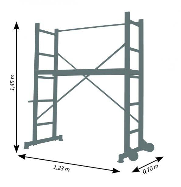 Échafaudage B3 - hauteur de travail 3m_3