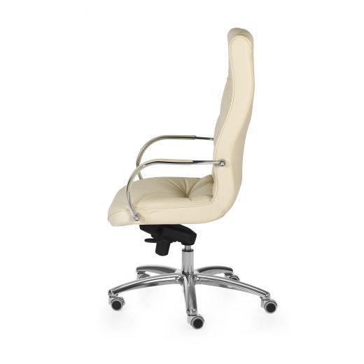 Fauteuil de bureau BOSS dossier haut - neuf - tapissage artisanal, structure en acier, mousse ignifuge - chaise directionnelle_3