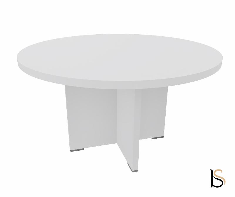 Table de réunion ronde TAK- Mobel Linea - Blanc_3