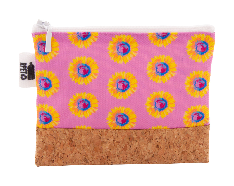 Trousse de maquillage personnalisée - polyester RPET 600D et liège naturel - impression sublimation_3