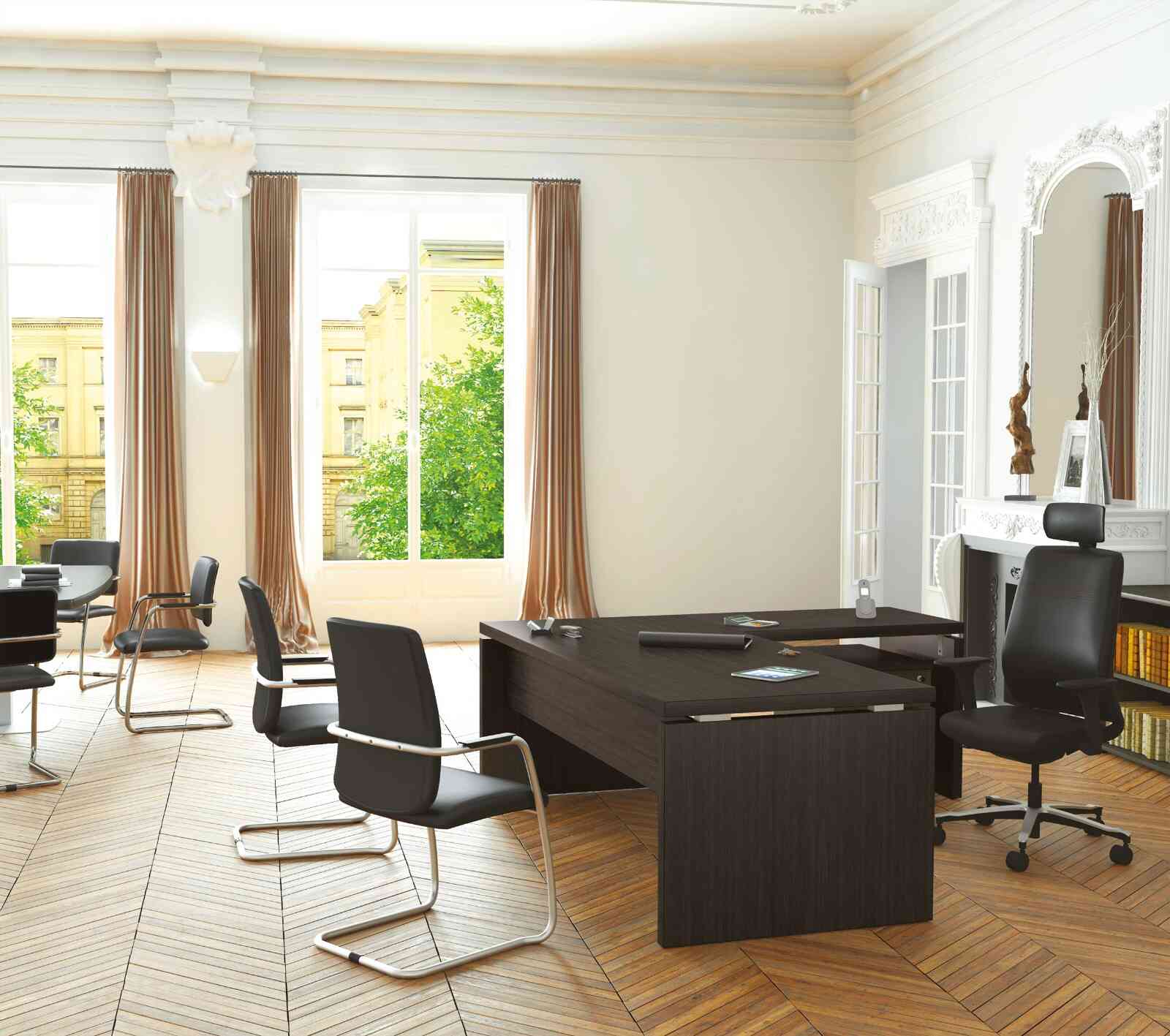 Fauteuil de direction ergonomique en cuir pleine fleur - soutien lombaire 2D - accoudoirs 4D - THEBOSS_3