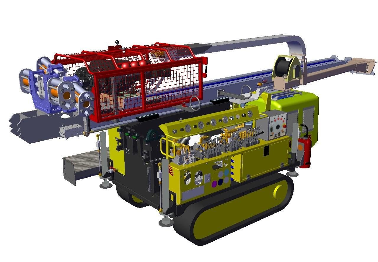 Abyss 75 avec marteau fond de trou et capacités de carottage