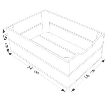 Bs2-Pi36 - Caisse en bois SIMPLY A BOX - L36 x H20 x P54 cm - Modulable et personnalisable_3