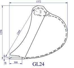 Gl 24  godet de curage - lamy les constructeurs - 600mm à 1500mm_3