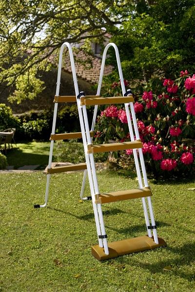 Piscine ovale acier 6,34m x 3,99m x h: 1,22m - imitation bois - filtration à sable - renforts apparents_3