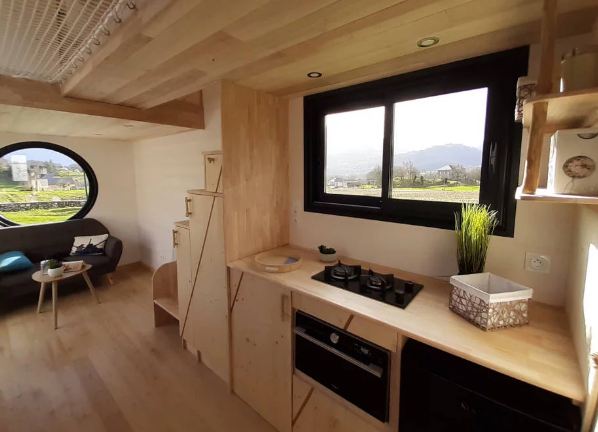 Tiny house résidentielle Lou - Maison mobile en bois, éco-responsable, sur mesure avec double mezzanine_3
