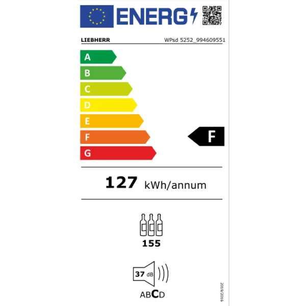 Cave à vin professionnelle multizones Inox - Porte vitrée - 155 bouteilles | Liebherr - WPsd 5252 Vinidor_3