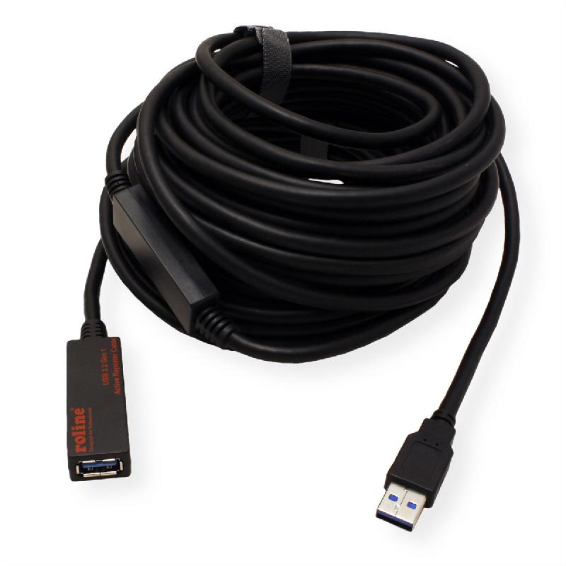 ROLINE Câble prolongateur actif USB 3.2 Gen 1, noir, 15 m_3