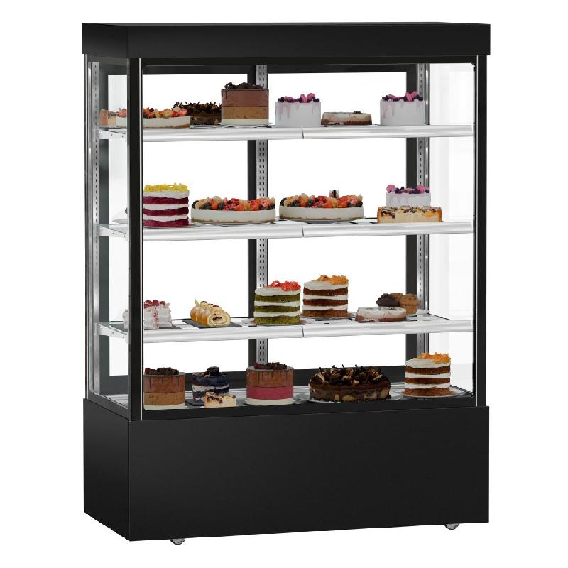 Vitrine réfrigérée pour pâtisserie MADRID - 1500 mm - 3 étagères - Noir_3