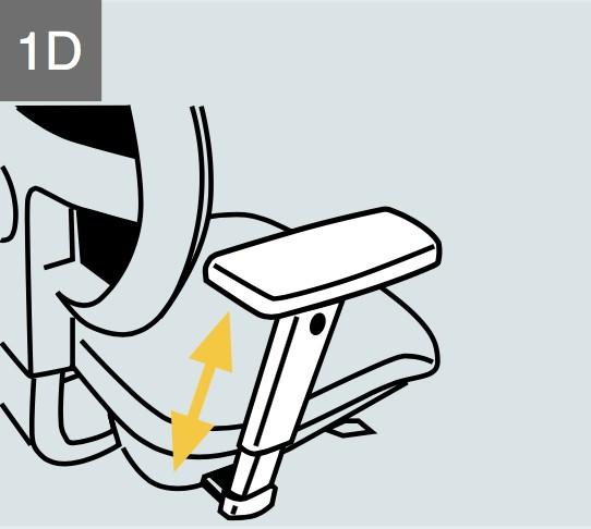 Fauteuil de bureau Alaia haut dossier - Sokoa - Contact permanent, Sol dur, Eau chiné_3