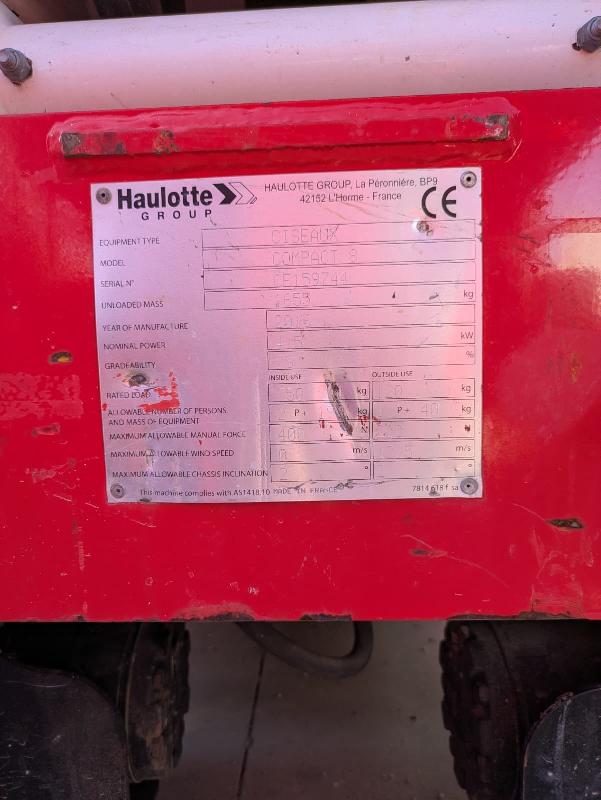 Nacelle ciseaux HAULOTTE compact 8 occasion_3