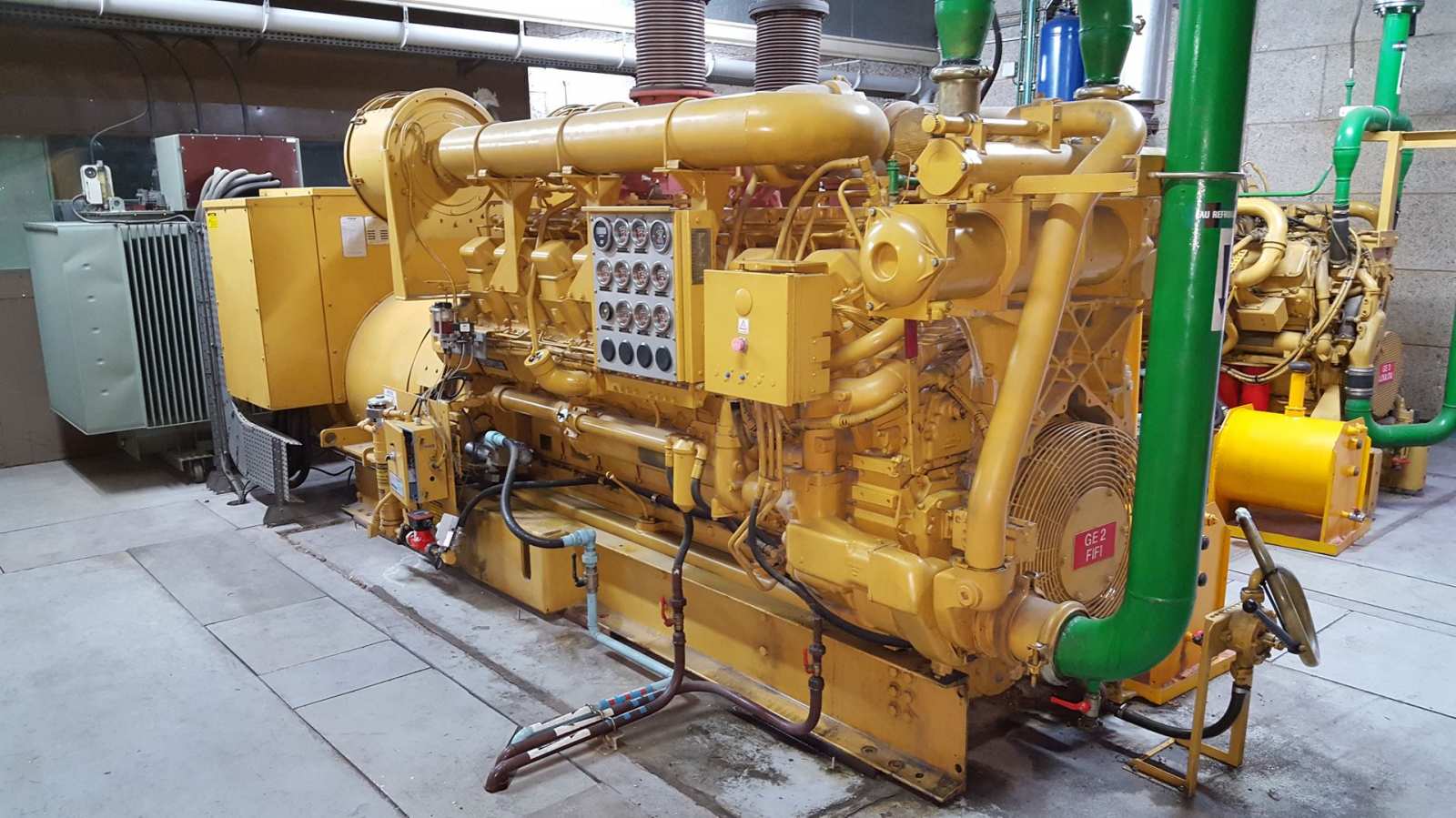 Centrale de  2 groupes électrogènes d'occasion - CATERPILLAR 2 X 3516 - 2 X 1650 KVA_3