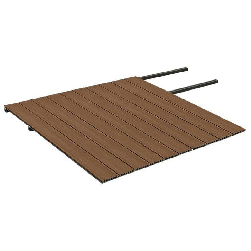 Vidaxl panneaux de terrasse et accessoires wpc marron/gris 20 m² 2,2 m 3070465_3