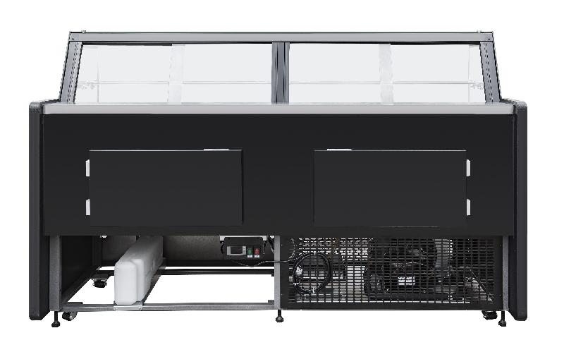 Vitrine réfrigérée de comptoir avec service-arrière 158 x 94 cm + 2 réserves réfrigérées_3