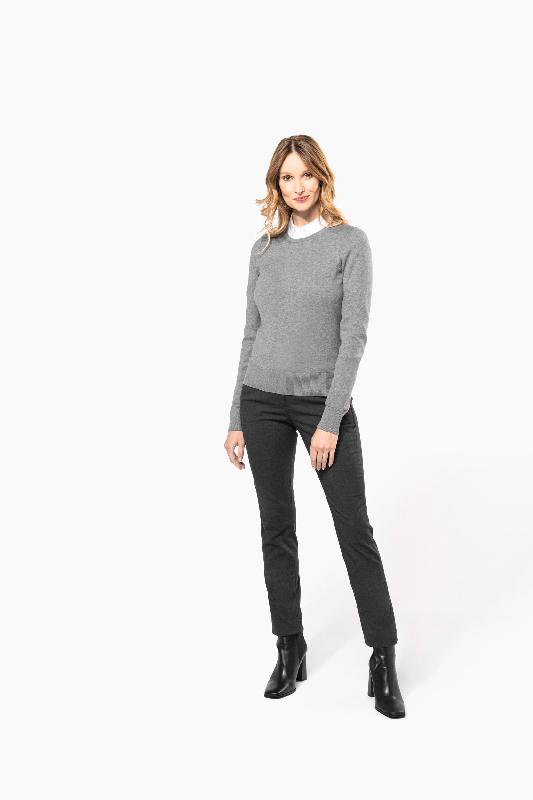 Pull Supima col rond femme - 100% coton peigné - Réf : PK901 - Kariban Premium_3