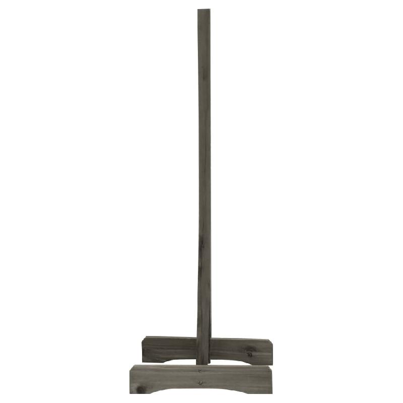 Vidaxl clôture en treillis de jardin gris 150x80 cm bois de sapin 314827_3