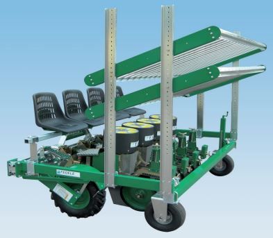 Fast-m - planteuse semiautomatique Fedelemario - distance inter-rangs 35 cm - plants en motte conique et cylindrique_3