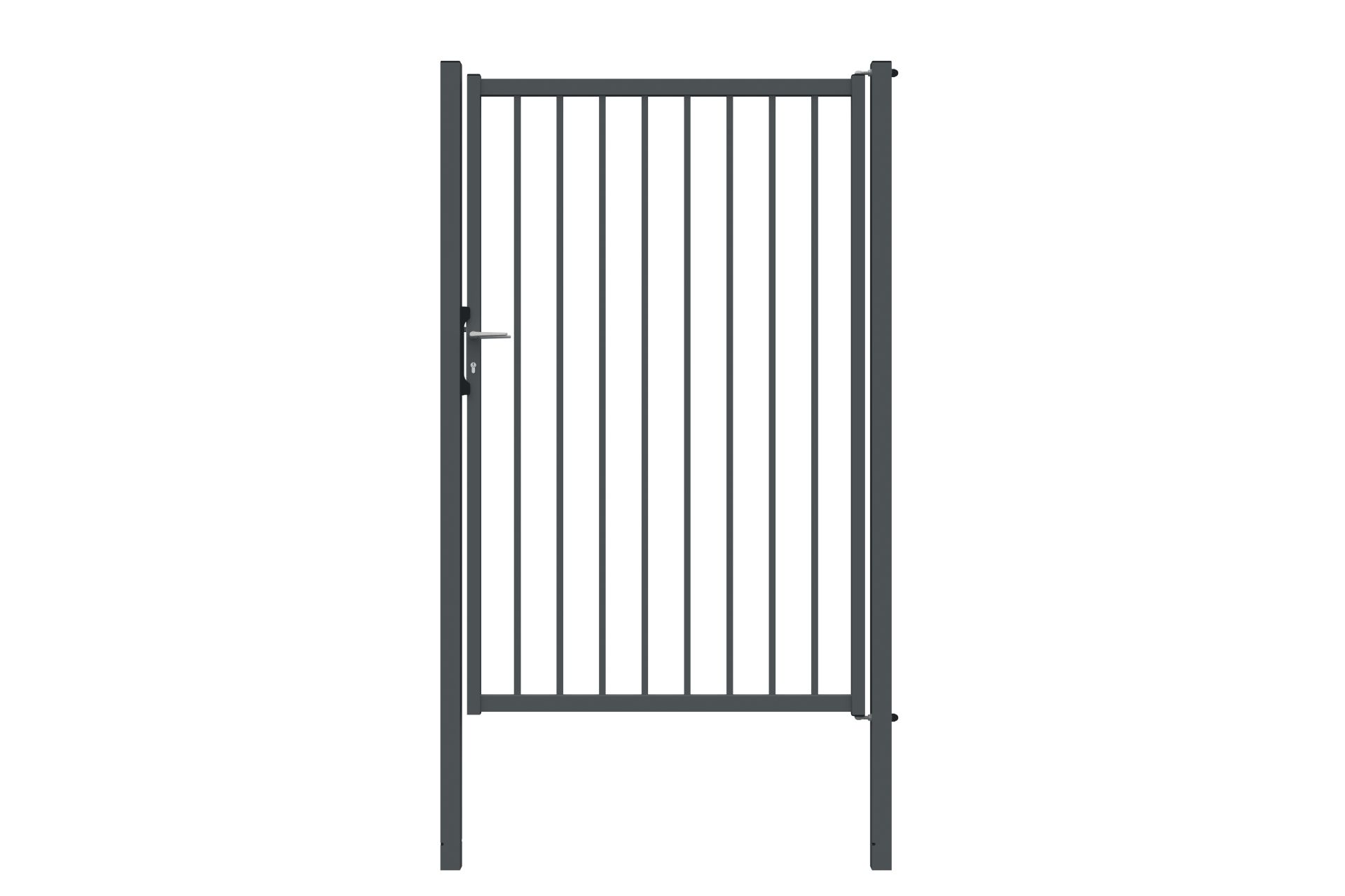 Portillon XYLIO® B20 - barreaudé prêt à poser avec gonds Locinox et serrure en acier inoxydable_3