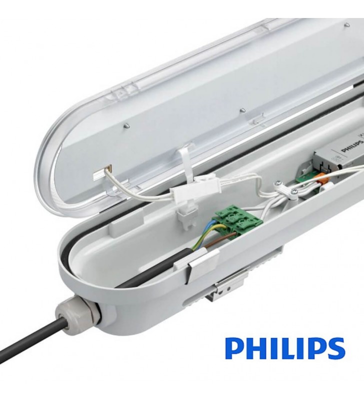 Réglette LED IP65 avec drivers Philips et teinte lumineuse ajustable