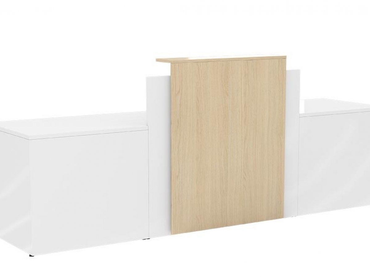 Banque d'accueil modulaire POGO - Design simple et élégant - Fabrication française - Configurations variées et PMR_3