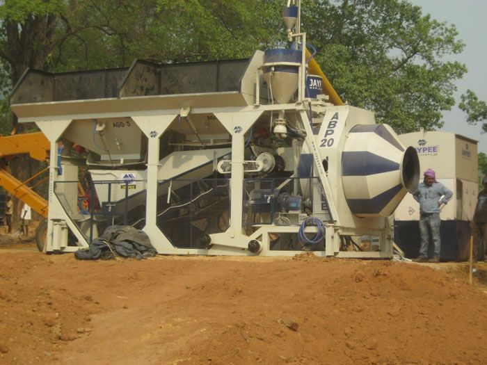 Centrale à béton avec mélangeur type réversible et casserole - 18 m3/h - ABP20R et ABP20P - Jaypee_3