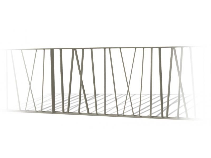 GC3404 - Barrières urbaines Urban'NT en acier avec montants et main courante en fer plat_3