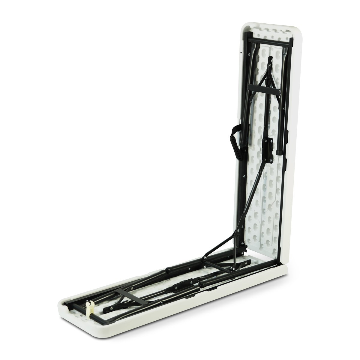 Lot de 5 bancs pliants 3 places - 180 cm PEHD - pliables, transportables avec poignée et compas autobloquants_3