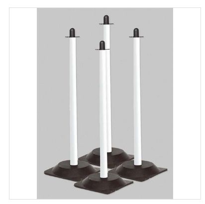 Poteau de signalisation - Direct Signalétique - Quatro avec pied en caoutchouc 1,6 kg - Lot de 4_3
