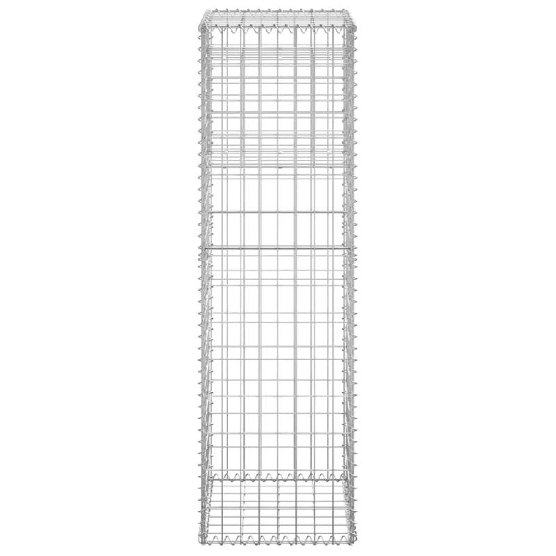 Vidaxl poteaux à panier de gabion 2 pcs 40x40x140 cm fer 151263_3