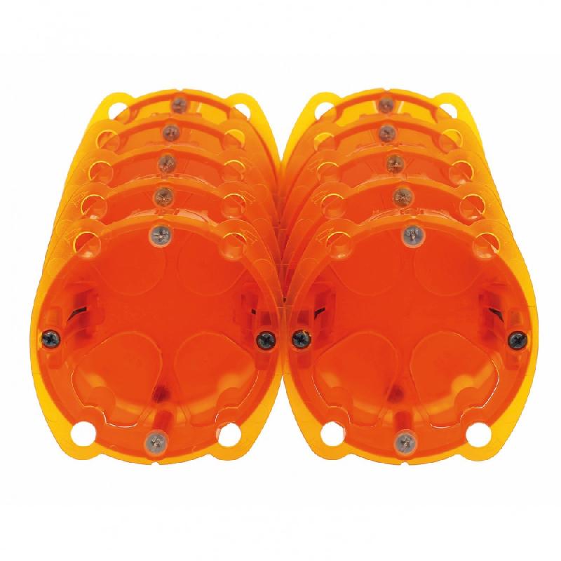 Lot de 10 boîtes d'encastrement multicloison 1 poste - Legrand - plastique - profondeur 40 mm_3