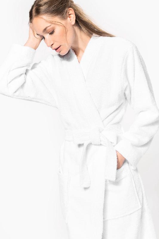 Peignoir col kimono - 100% coton, confortable et doux - Réf: K115 - Marque: Kariban_3