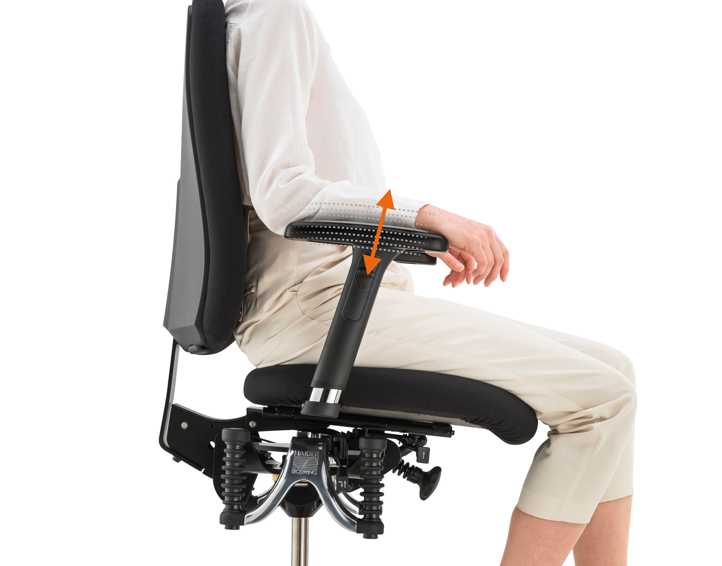 Siège de bureau pivotant, ergonomique avec accoudoirs réglables - 260 qi_3