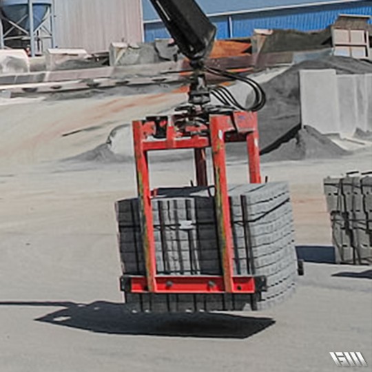 Pince à parpaings Série GMPTL R/A - Capacité 2000 à 3000kg - Fixe ou réglable - Adaptable sur grue ou porteur_3