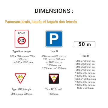 Signalisation permanente - gamme Armor en aluminium 15/10e avec rails et options personnalisables_3
