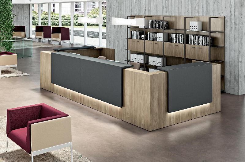 Banque d'accueil d'angle Z2 - Officity - Gris ombre, 445, Orme_3