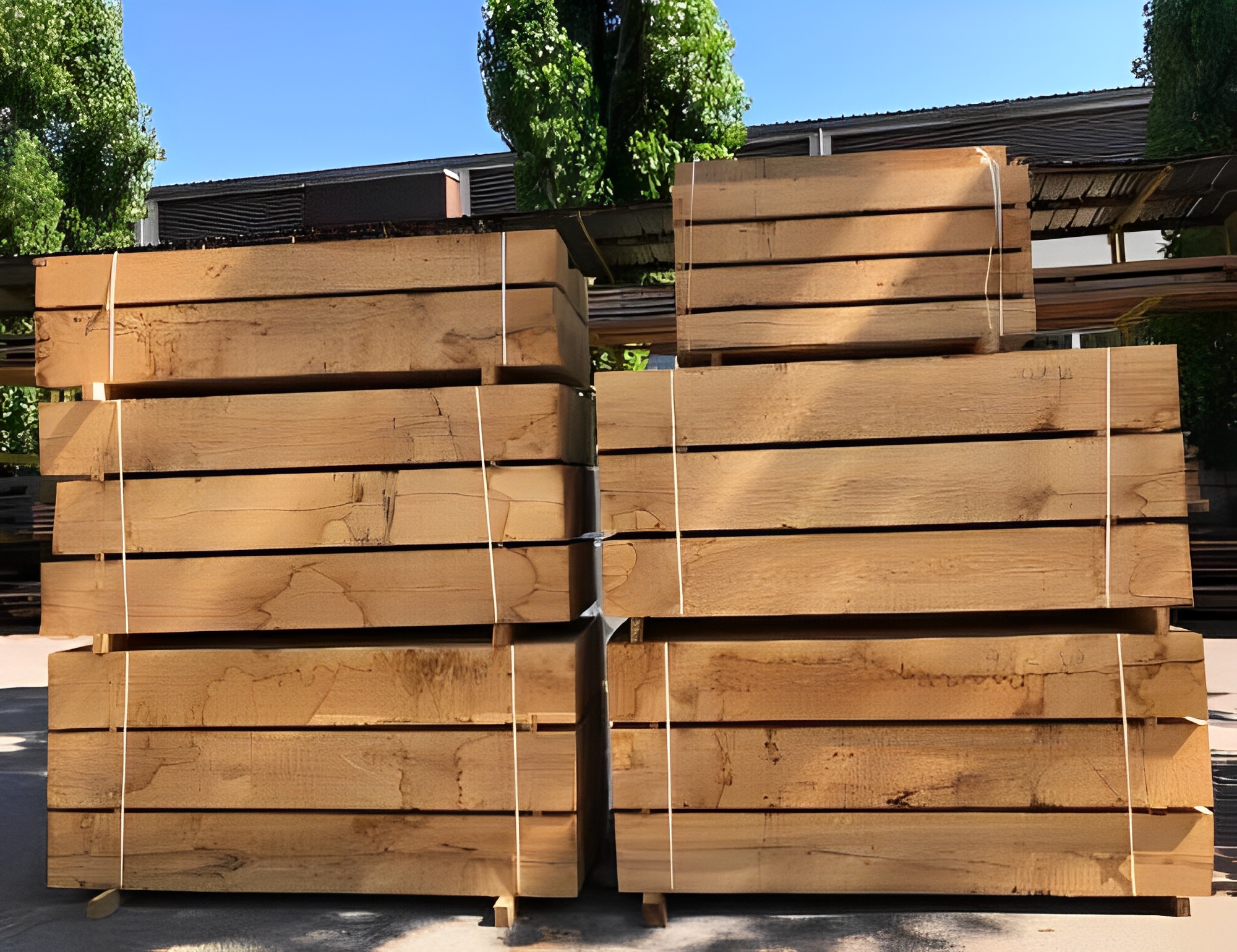 Trav001100200 - traverse paysagère en chêne - atelier du bois massif - longueur : 200 cm_3