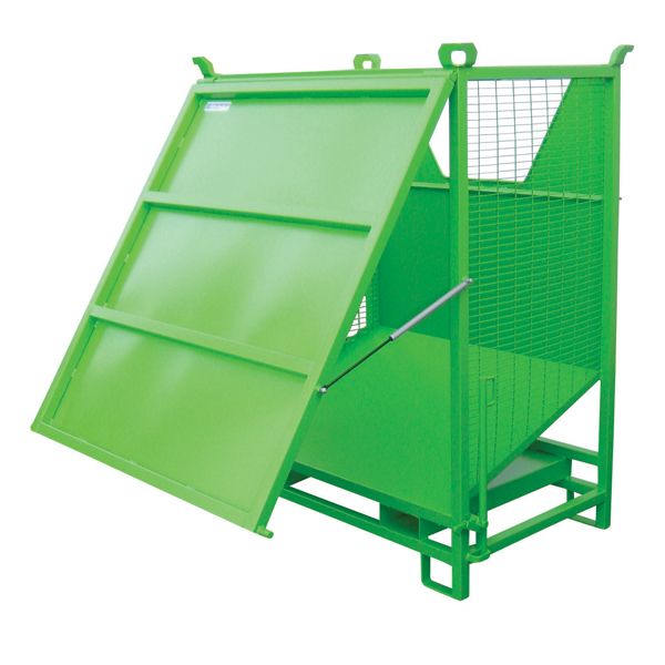 Benne à fond incliné (BAFI) - 2000 litres - Fabrication française - Collecte cartons et plastiques_3