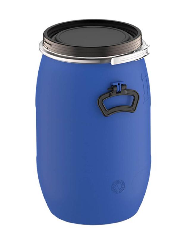 Fûts Plastique - 30L à 220L - à Ouverture totale - Bleu - 30 L_3