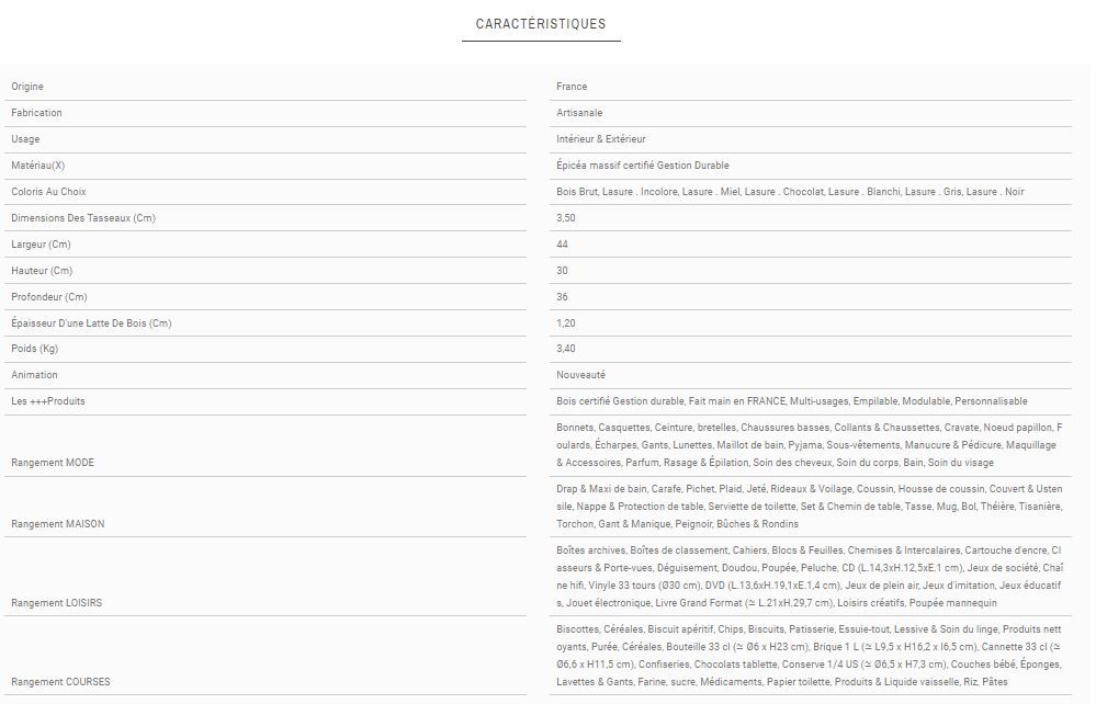 T3S4 - Caisses en bois - Simply A Box - L44 x H30 x P36 cm - Fabriquées en France - Bois brut ou 6 coloris de lasure à l'eau_3